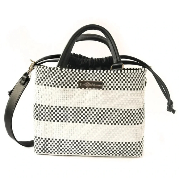 Tin Marin Lolo Medium Woven Crossbody W Drawstring Bag - Picture 1 of 10